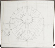 Bleistiftzeichnung 70x77 cm, Reichsadler